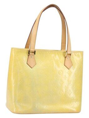 LOUIS VUITTON Monogram Vernis Houston Hand Bag Gris M91053 LV Auth ka2307